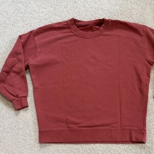 lululemon Perfectly Oversized Crew Sweatshirt Muted Red Sz8